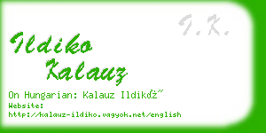 ildiko kalauz business card